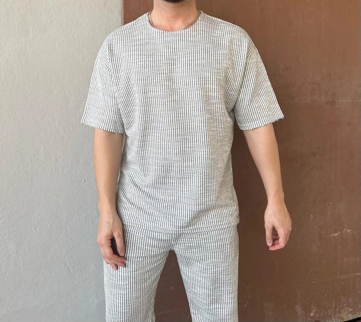 Keten Örme Takım ( Beyaz )