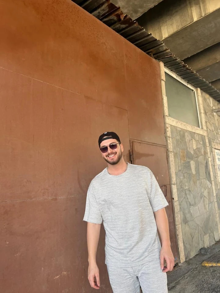 Keten Örme Takım ( Beyaz )