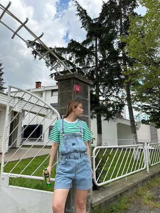 Denim Salopet (kısa)