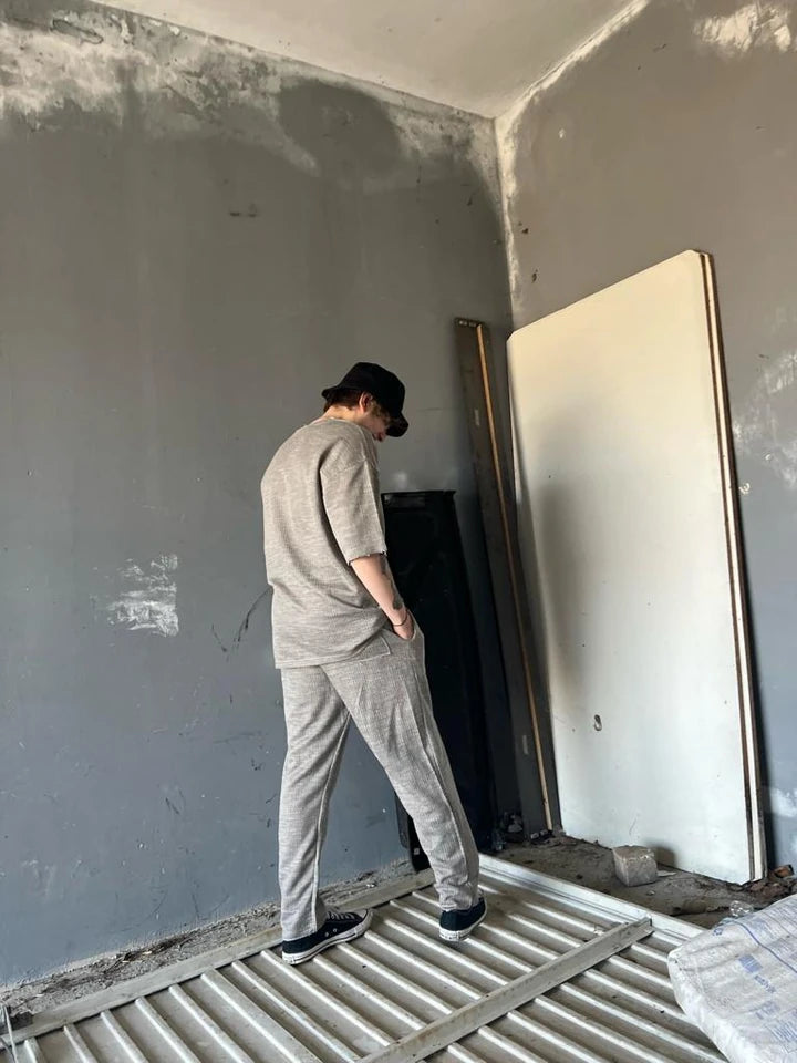 Keten Örme Takım ( Sütlü Kahve )